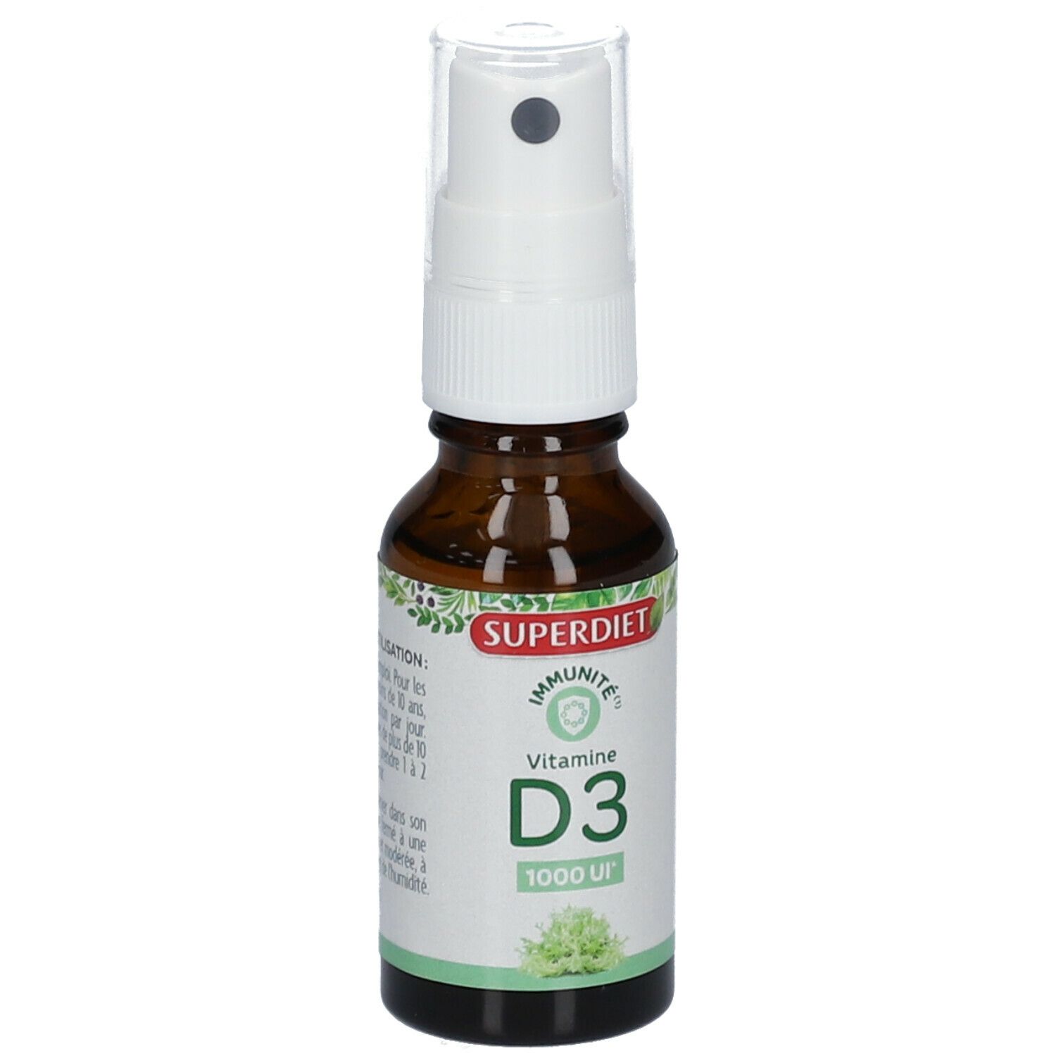 SUPERDIET Vitamine D3 origine végétale Spray