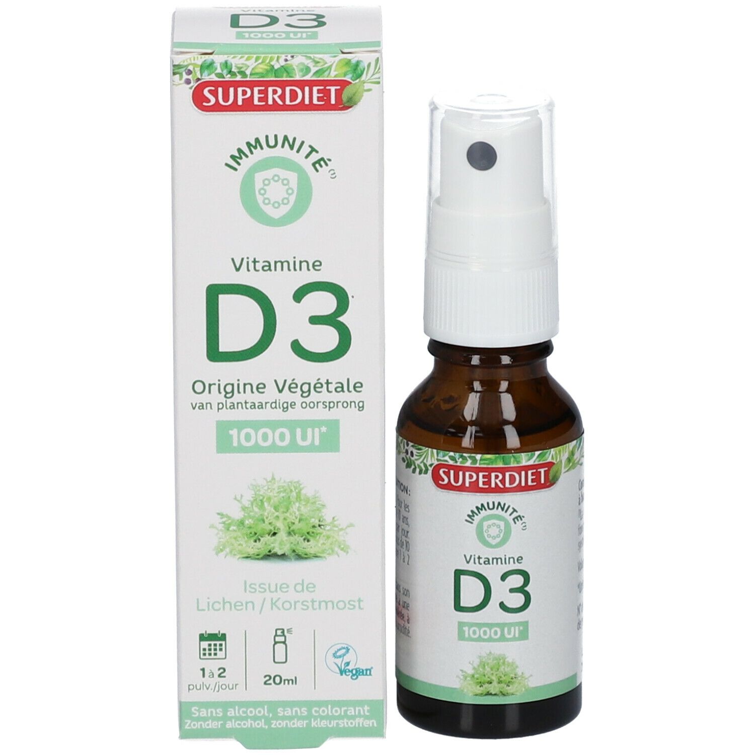 SUPERDIET Vitamine D3 origine végétale Spray