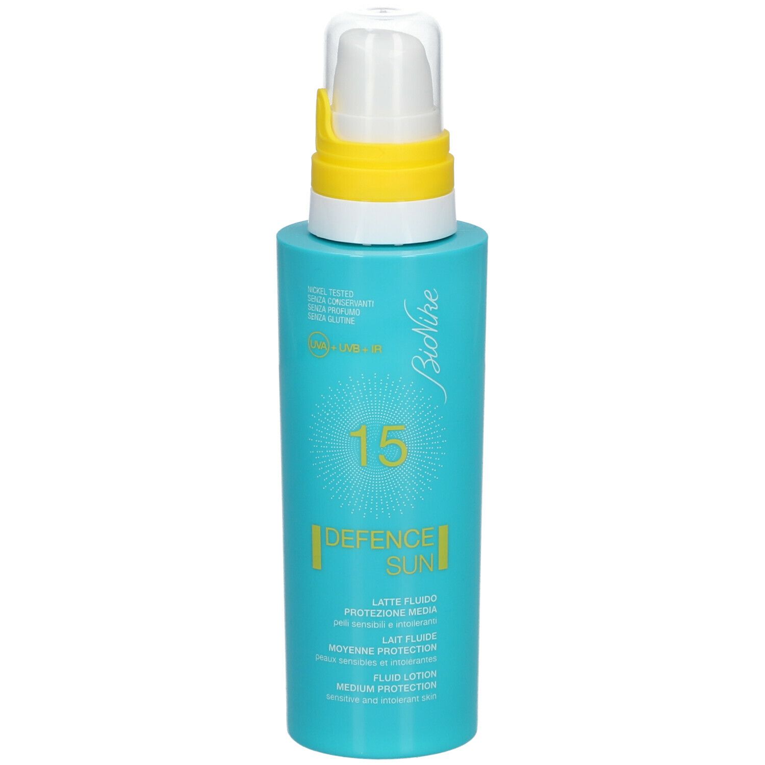 BioNike DEFENCE SUN Sonnenmilch SPF15 Mittlerer Schutz — product photo