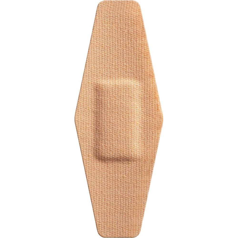 Verpackung mit Nexcare Duo Pflastern. 20 assortierte Pflaster. Blaue und rote Akzente. Produktname deutlich sichtbar.