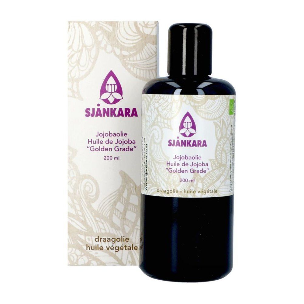 Flacon et emballage du produit. Flacon avec bouchon noir. Emballage avec nom du produit, marque et logo.