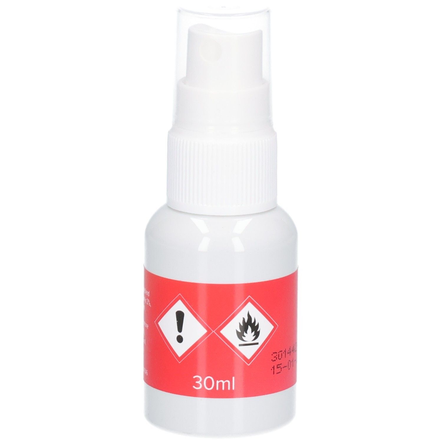 Weiße Sprühflasche mit rotem Etikett. Aufschrift: beaphar RabbitComfort. Warnsymbole und Volumen 30ml.