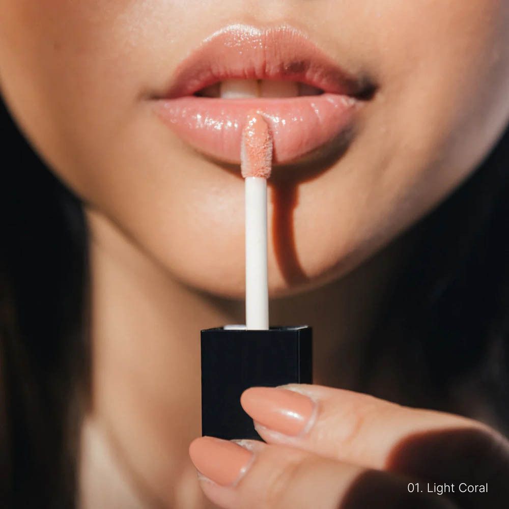 Les Couleurs de Noir Instant Gloss Lip Maximizer 01 Light Coral