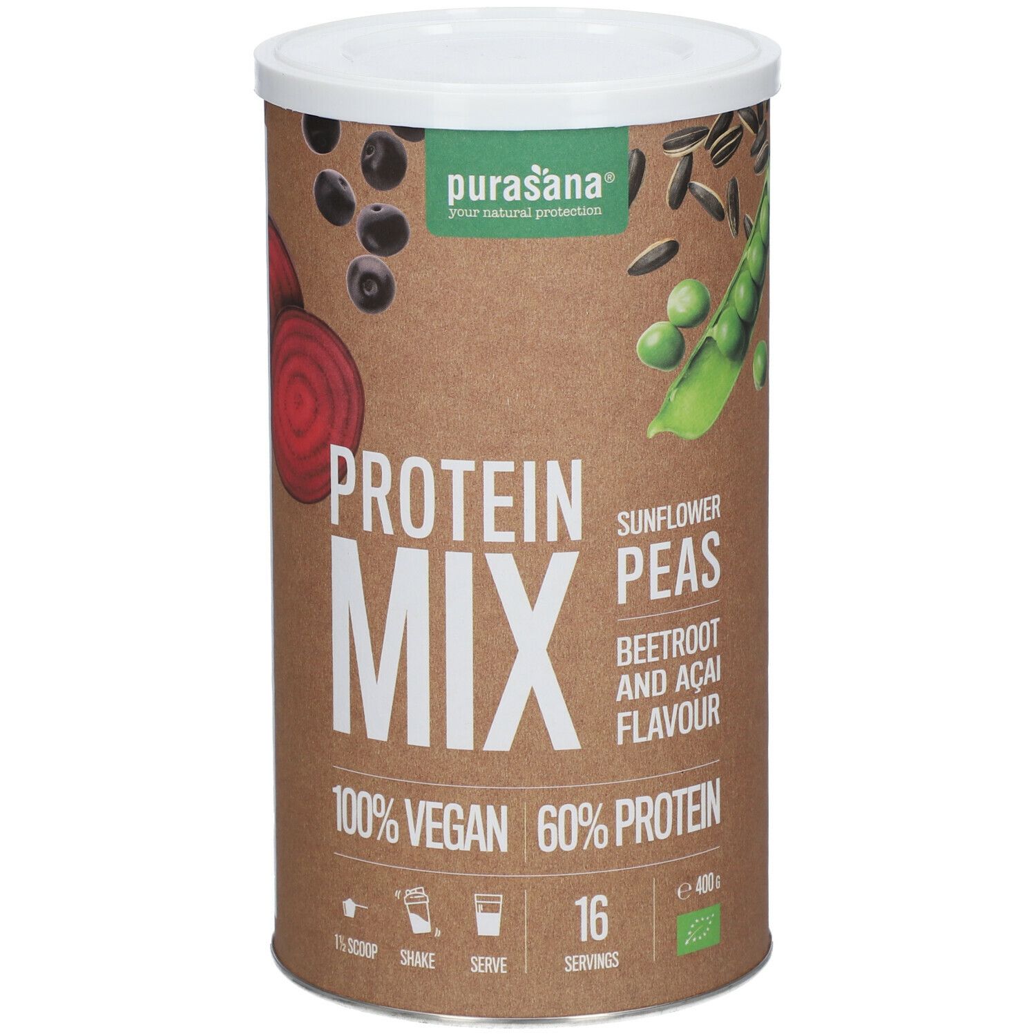 purasana® Vegan Protein Rote Beete - Acai