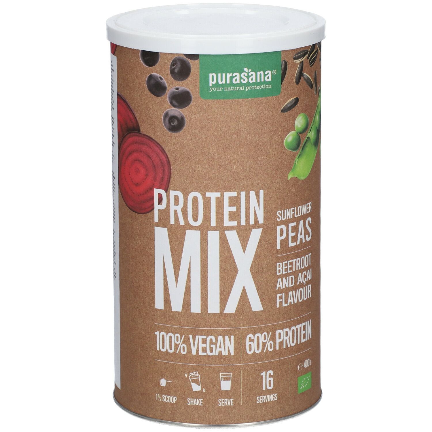 purasana® Vegan Protein Rote Beete - Acai