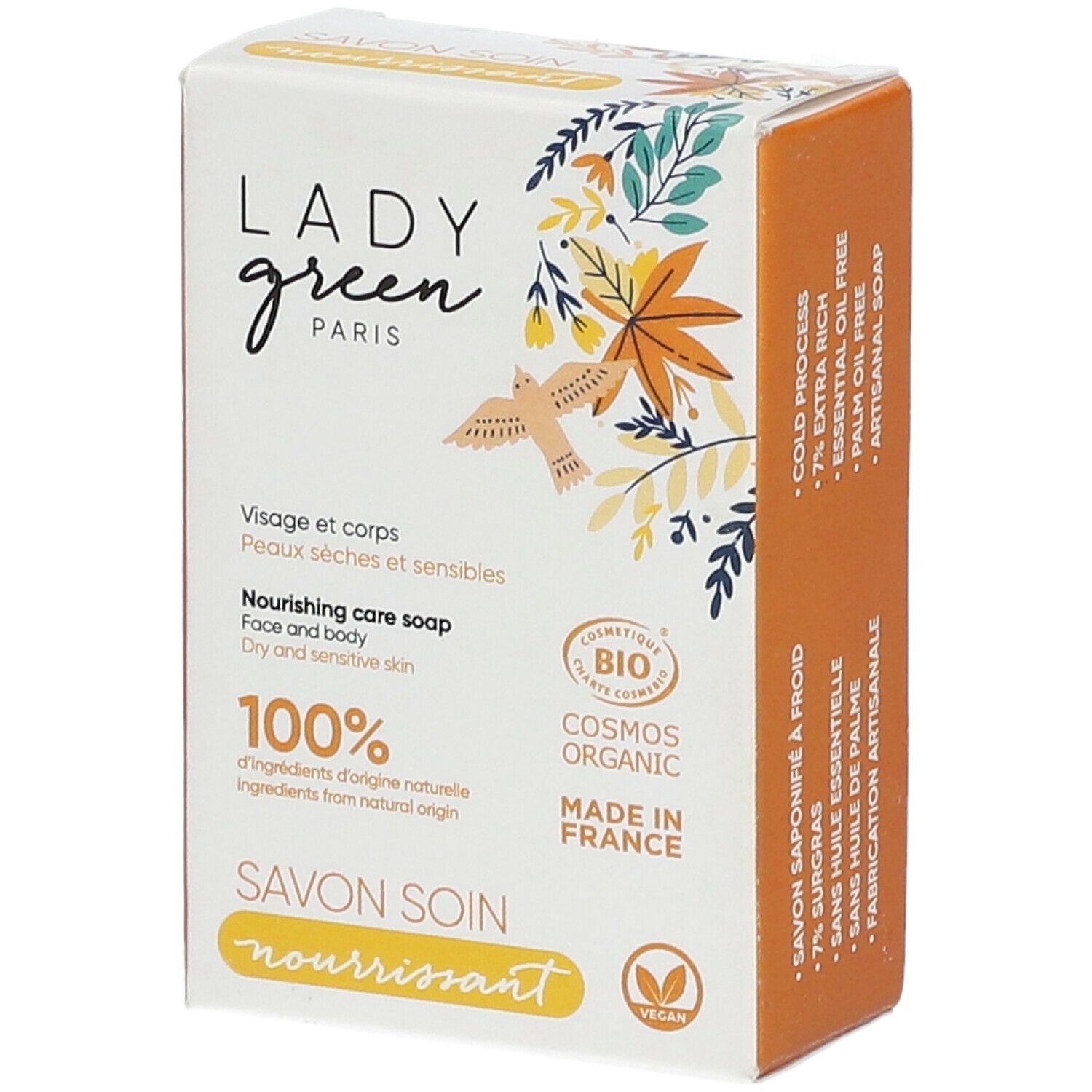 Lady Green Savon Soin Nourrissant Bio Visage & Corps