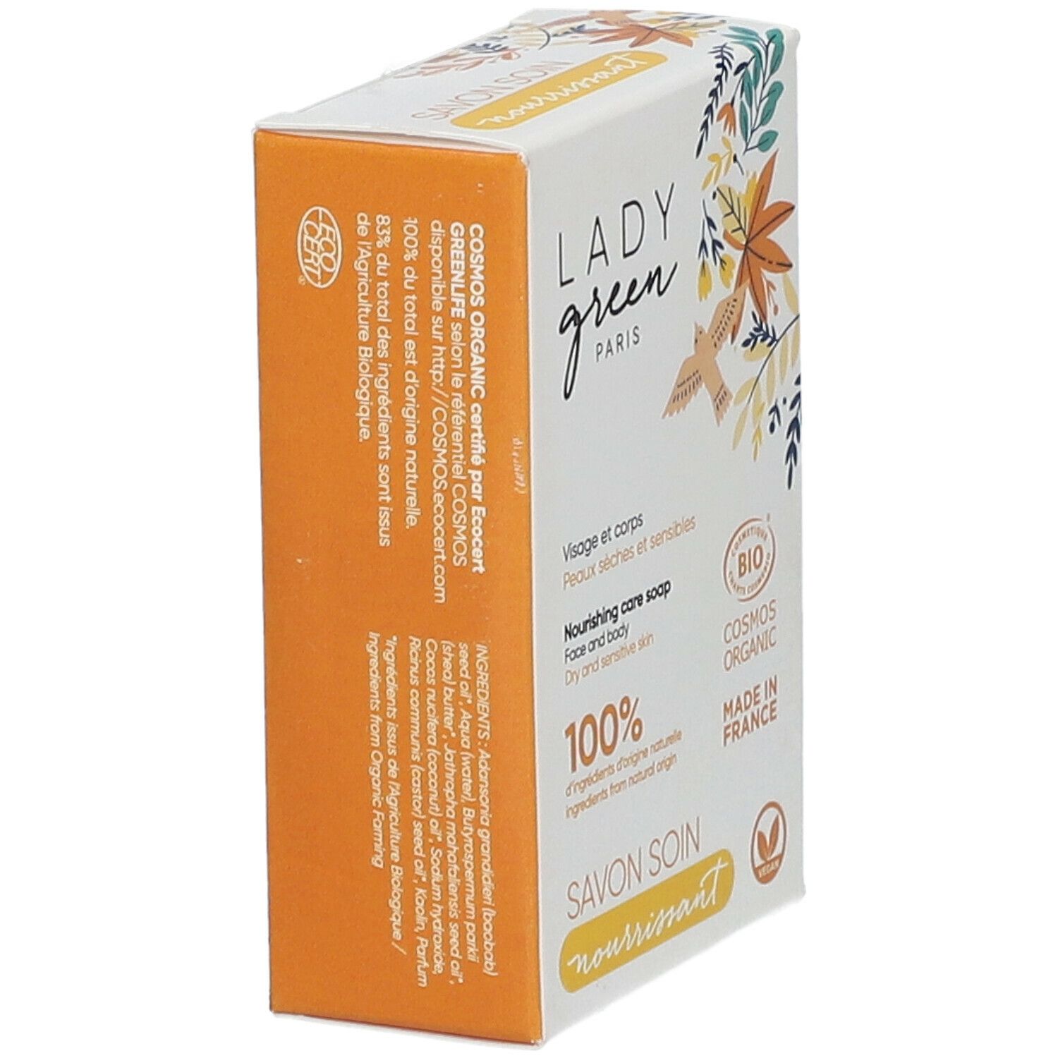 Lady Green Savon Soin Nourrissant Bio Visage & Corps
