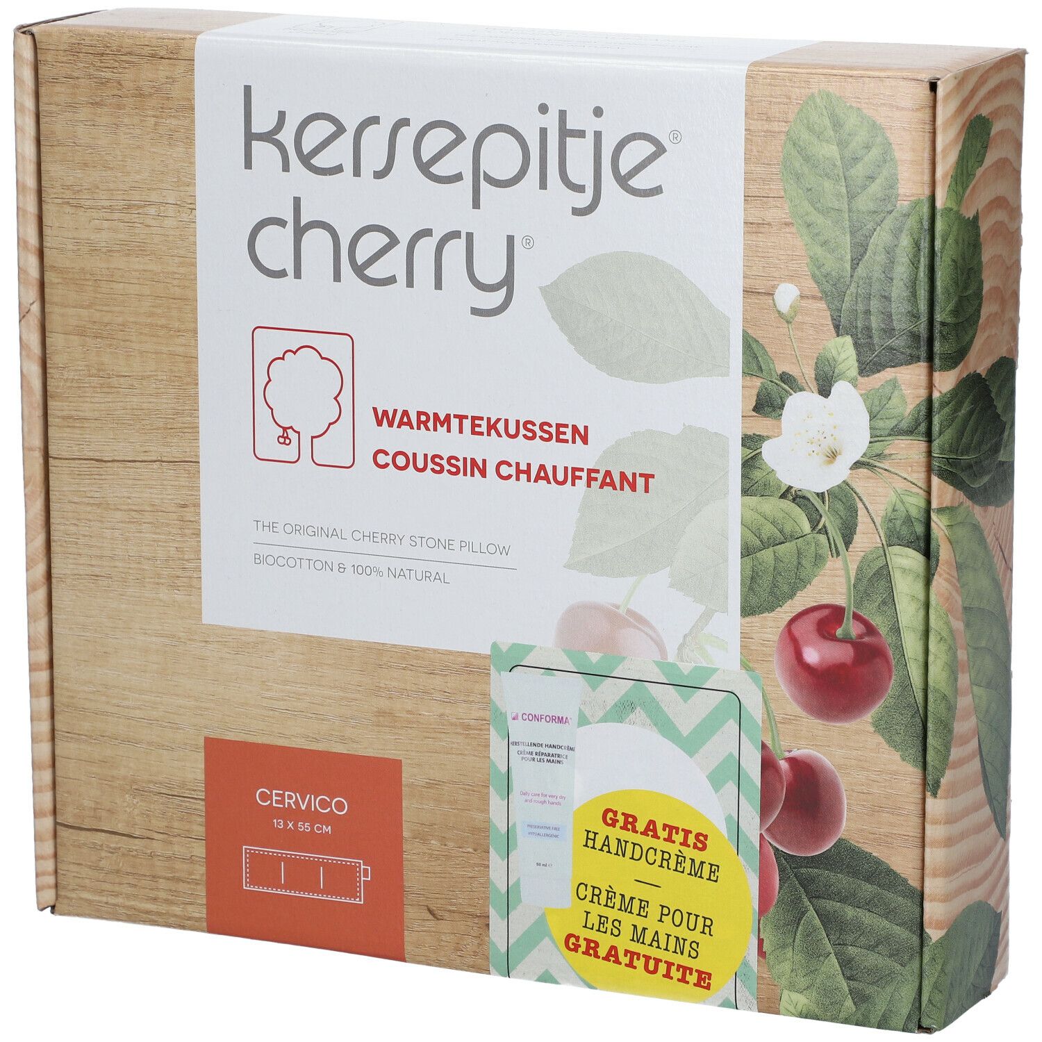 Kirschkernkissen + Conforma Reparierende Handcreme