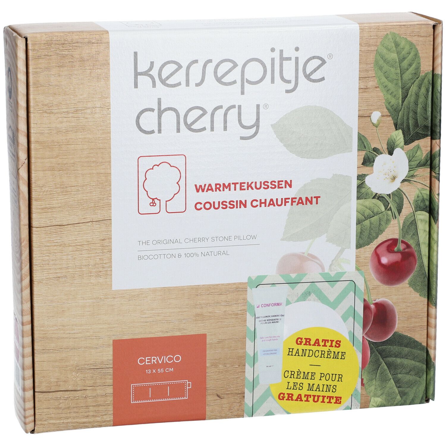 Kirschkernkissen + Conforma Reparierende Handcreme