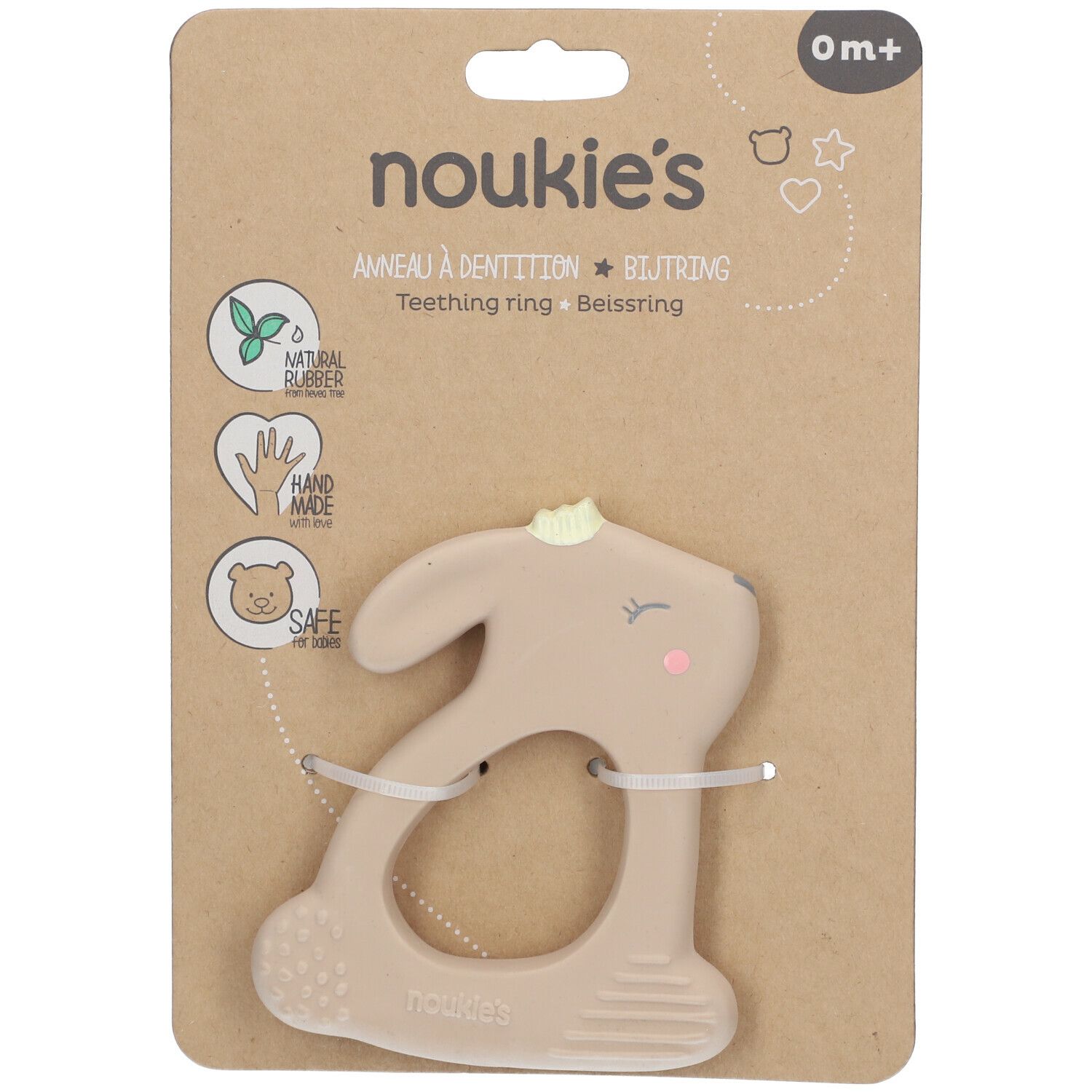 noukie's Beißring Kaninchen Beige