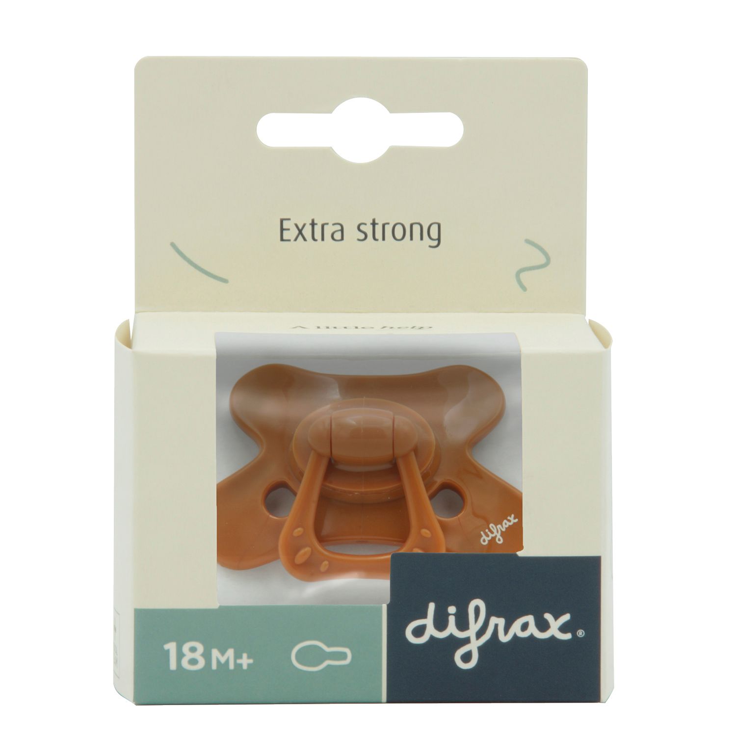 DIFRAX Tétine naturel en silicone 20 mois et +