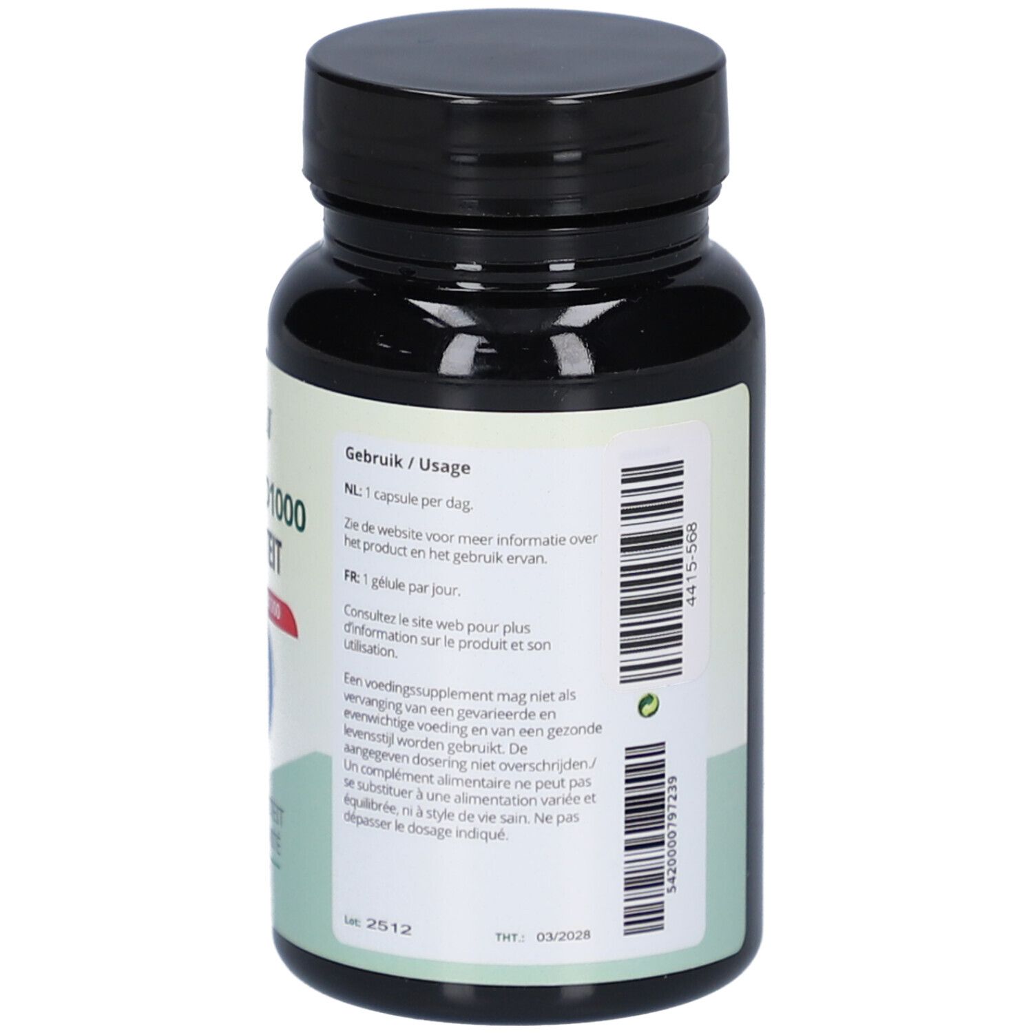 Fytobell® Vitamine D 1000 Immunité. Schwarze Flasche mit Kapseln. Aufschrift: Vitamine D1000, Immunité, 120 Kapseln.