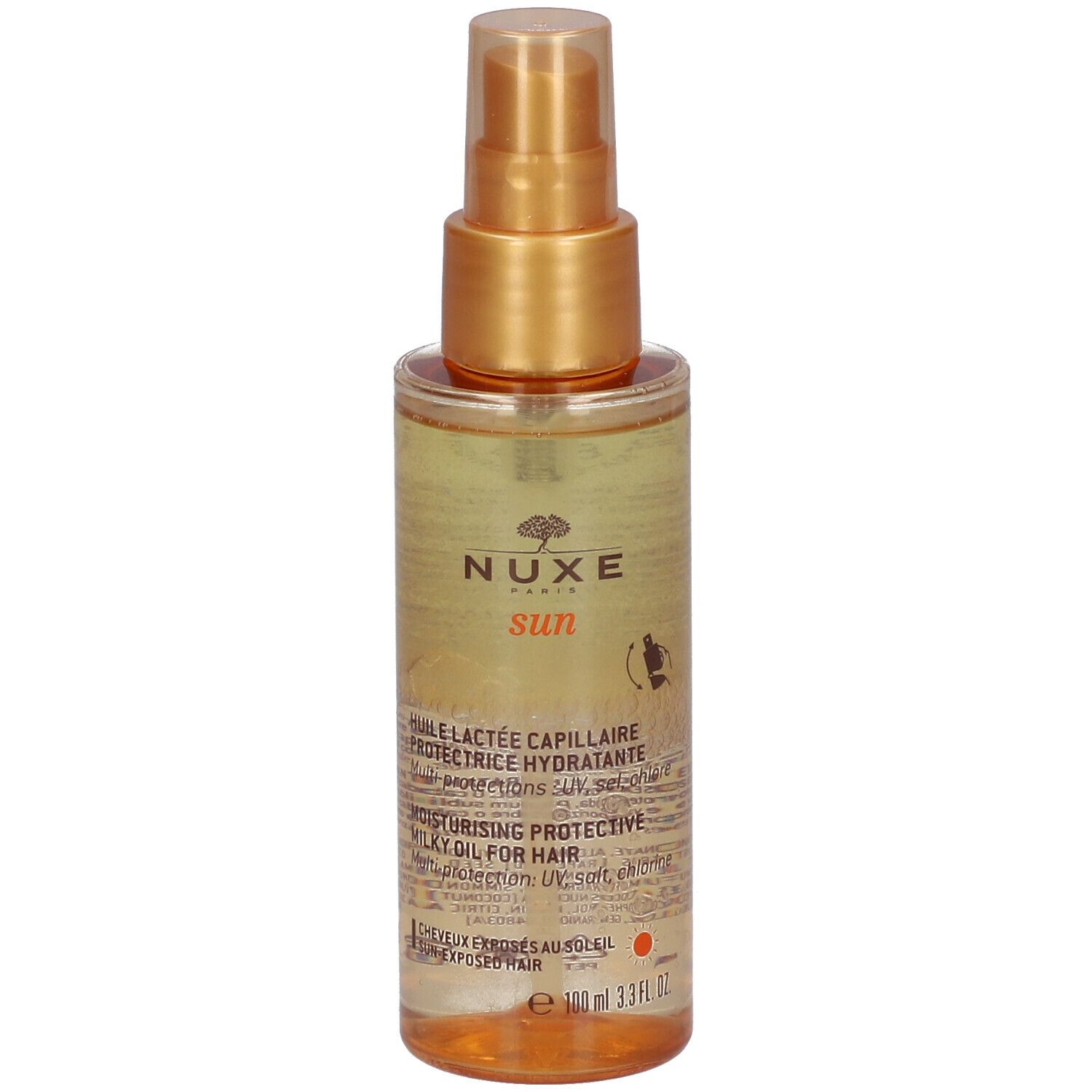 Nuxe Sun Huile Lactée Capillaire Protectrice Hydratante