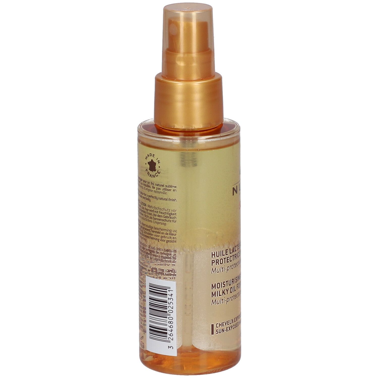 Nuxe Sun Huile Lactée Capillaire Protectrice Hydratante