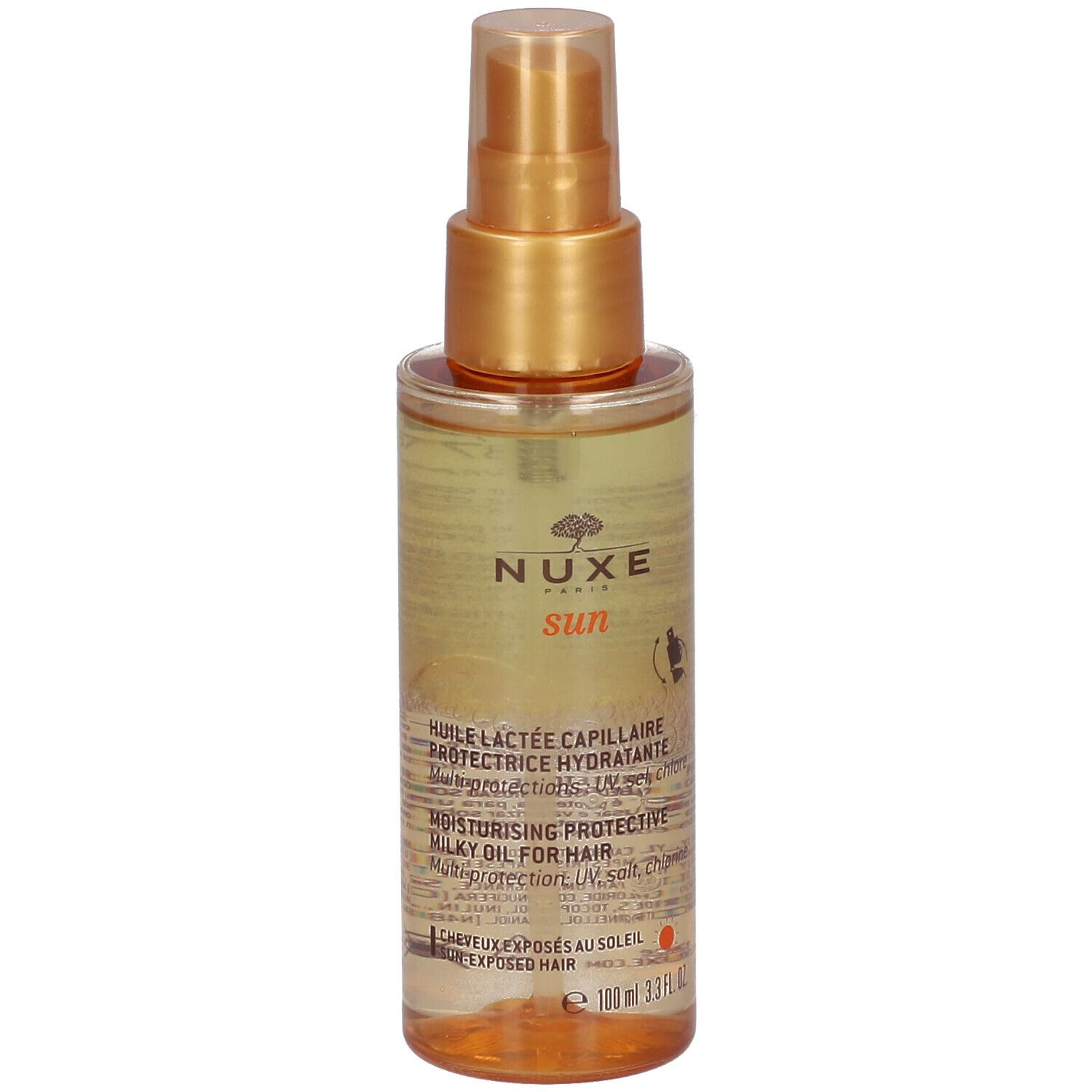 Nuxe Sun Huile Lactée Capillaire Protectrice Hydratante