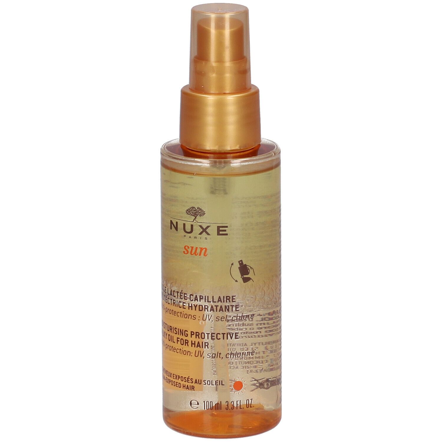 Nuxe Sun Huile Lactée Capillaire Protectrice Hydratante