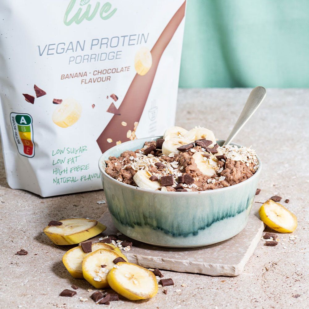 etixx Live Vegan Protein Porridge Banane - Schokolade 550 g - Redcare ...