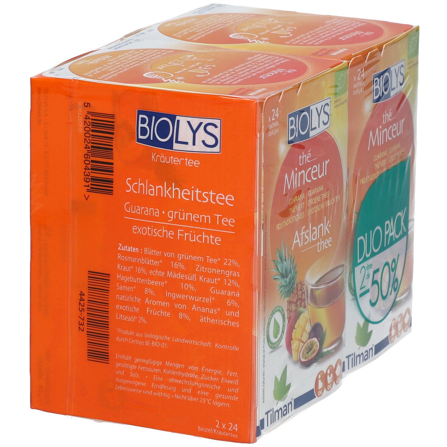 BIOLYS Guarana-Grüntee Exotische Früchte