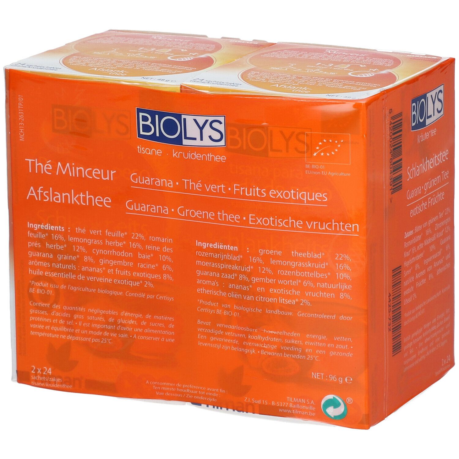 BIOLYS Guarana-Grüntee Exotische Früchte