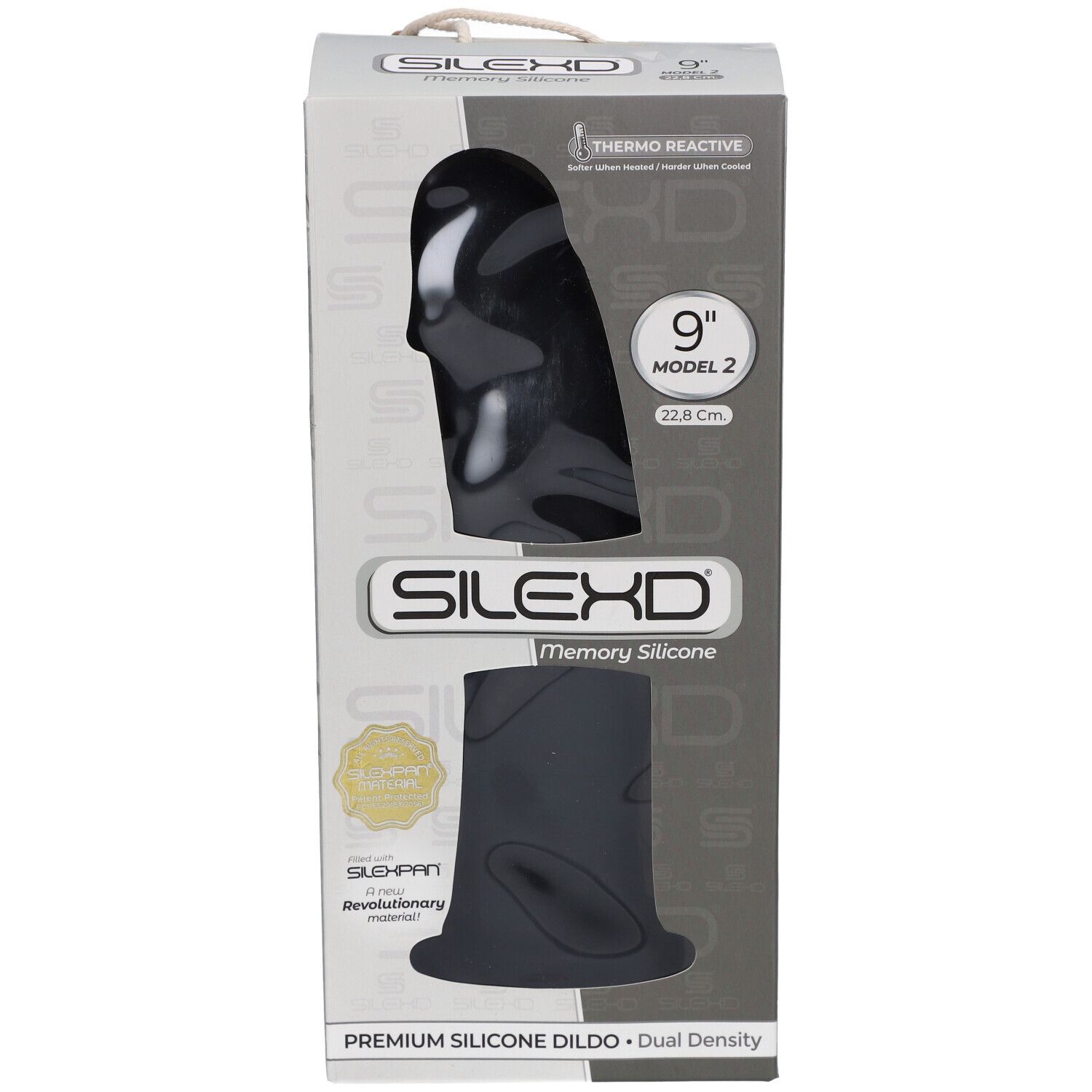 SILEXD Premium Silikon Dildo Modell 2 Schwarz 23 cm