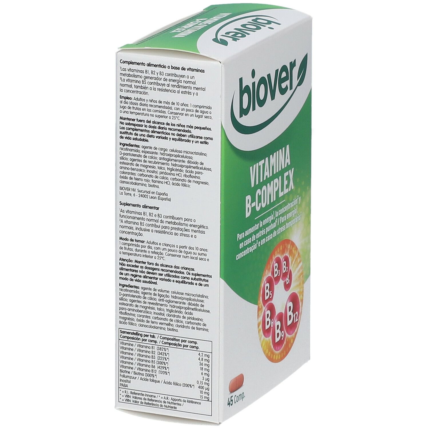 BIOVER Vitamine B-Complex 45 St - Redcare Apotheke