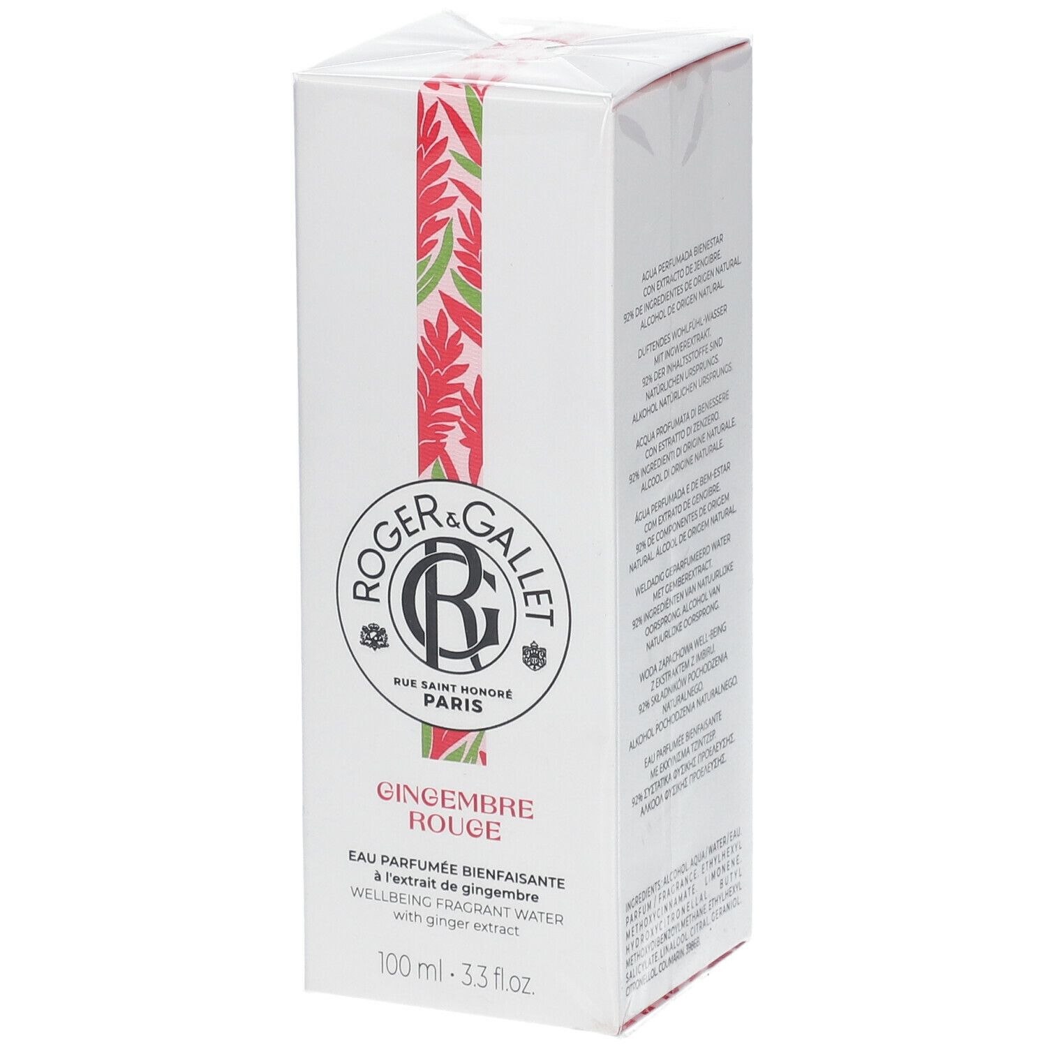 Roger & Gallet Eau Parfumée Bienfaisante GINGEMBRE ROUGE