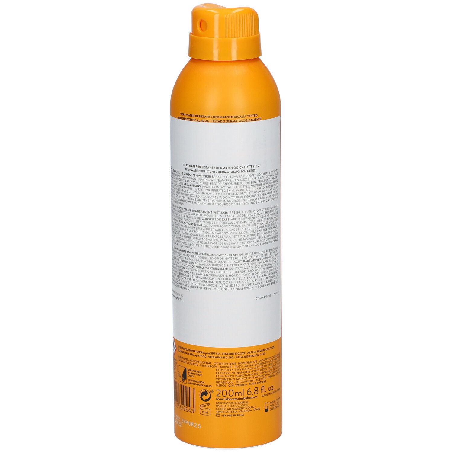 Babé Sun Transparent Sunscreen Wet Skin SPF50