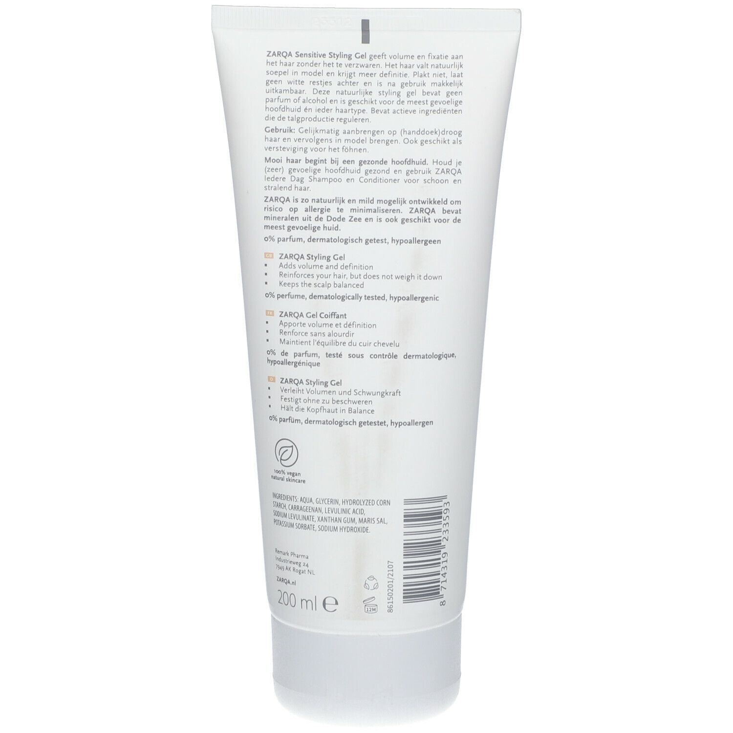 ZARQA® Sensitive Gel coiffant