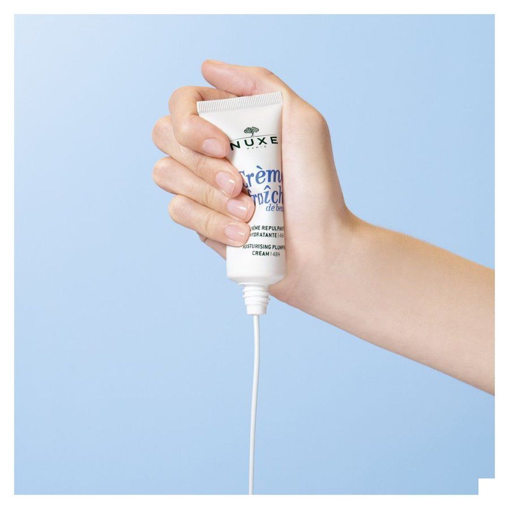 Tube et boîte Nuxe Crème fraîche de beauté.