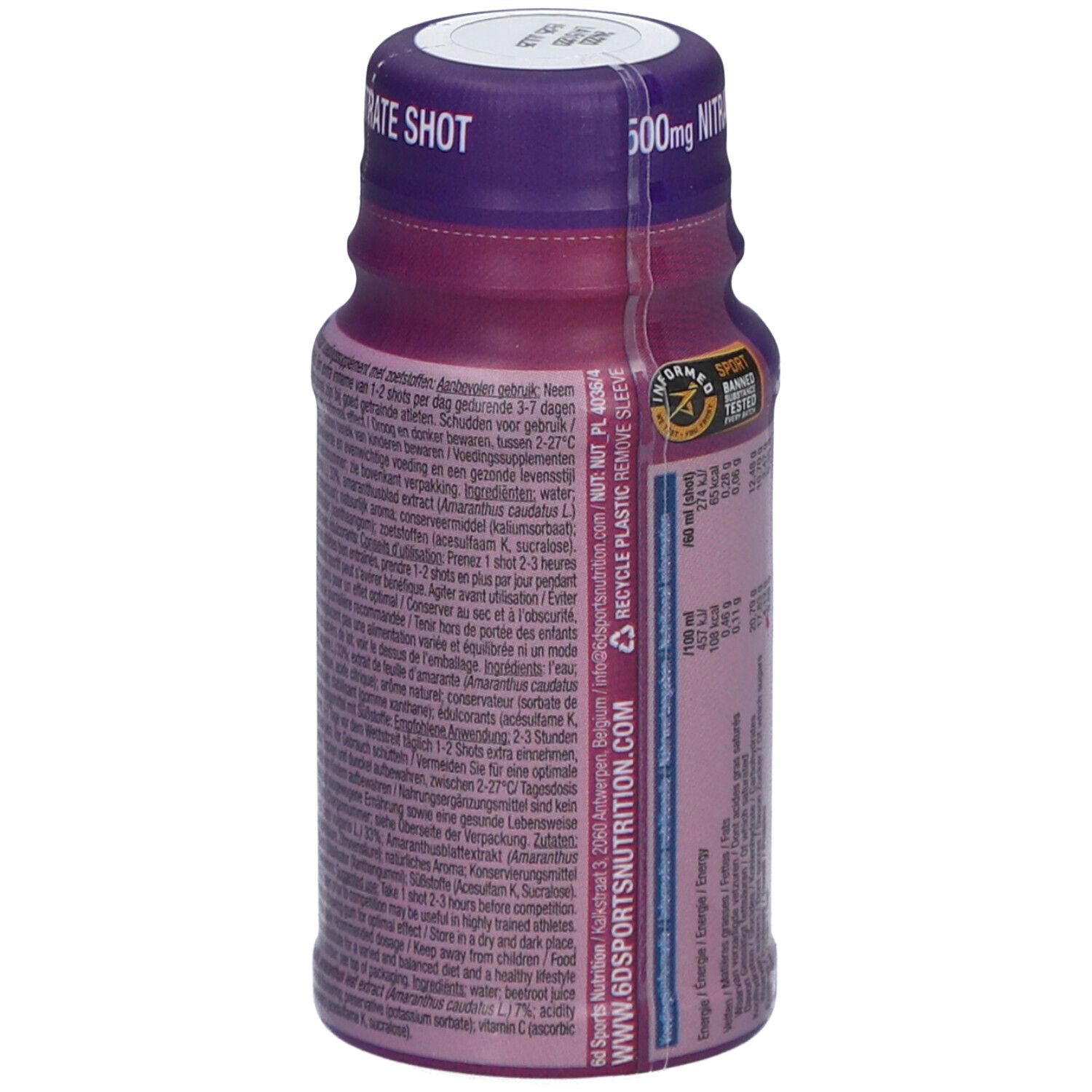 6D Sports Nutrition Nitrat Shot Fruchtpunsch