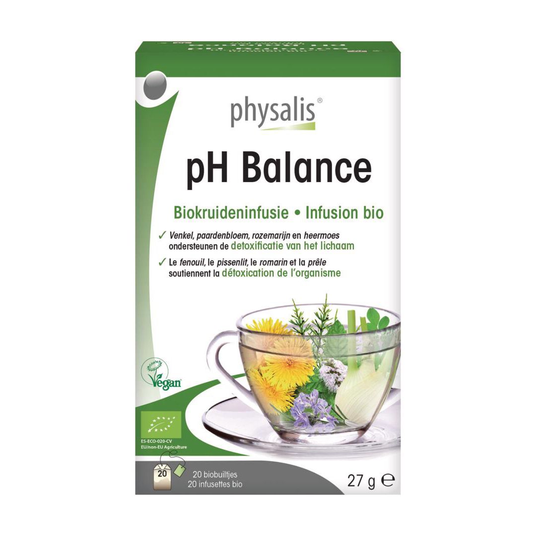 Boîte physalis® pH Balance Infusion bio, 20 sachets.