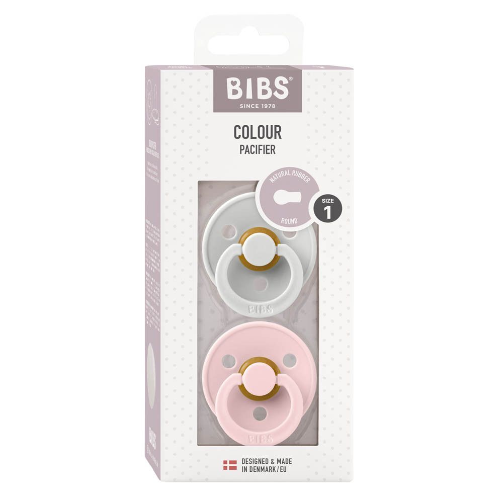 BIBS® BIBS COULEUR Beruhigungssauger Haselnuss - Blume 0 - 6 Monate Größe 1