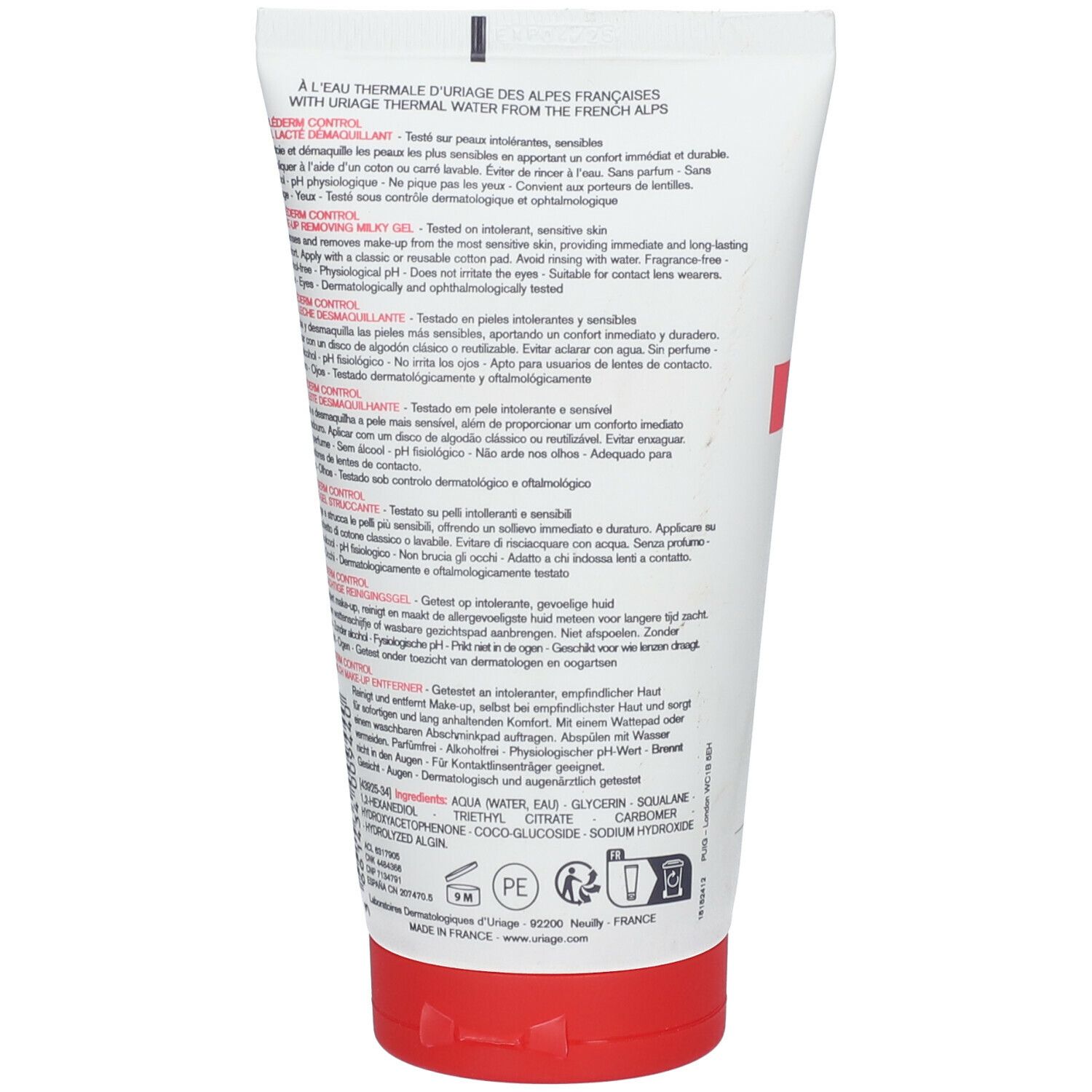 URIAGE TOLEDERM CONTROL – GEL LACTÉ DÉMAQUILLANT