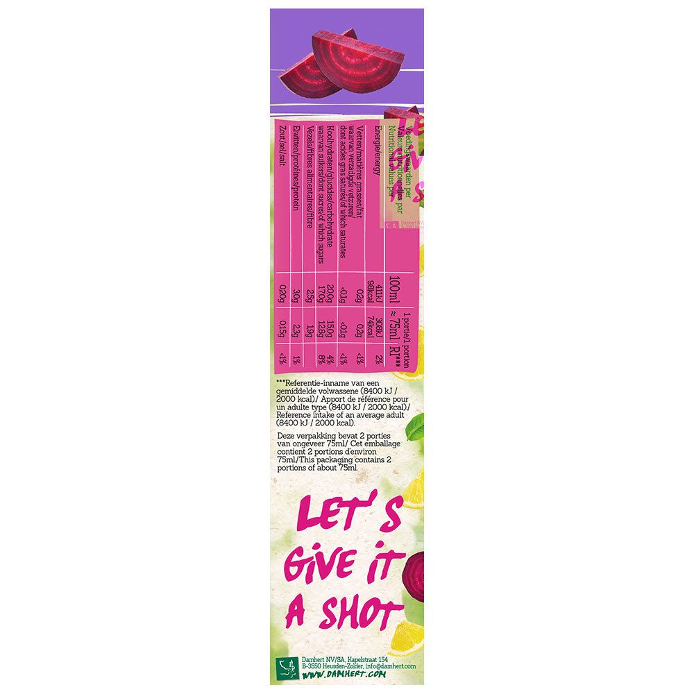 Damhert Wellbeing Power Shot Rote Bete (DUO)