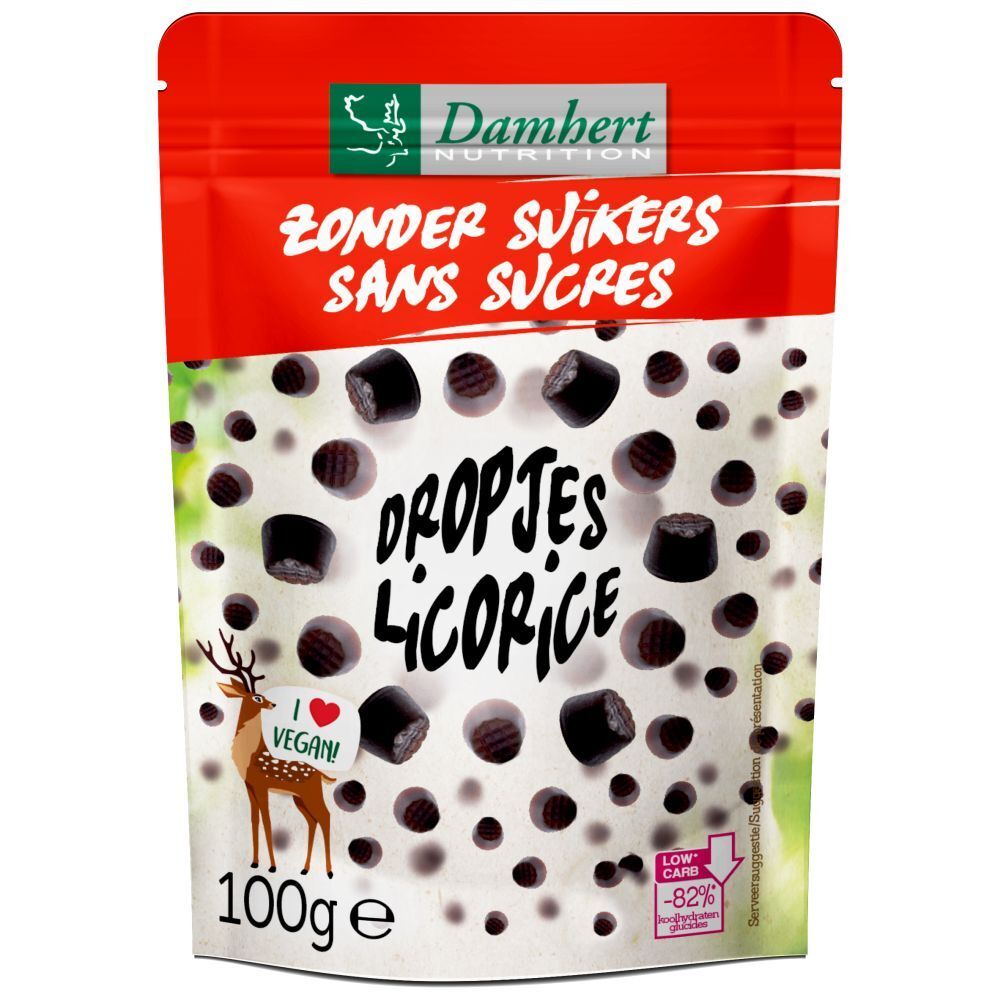 Damhert zuckerfreier Lakritz