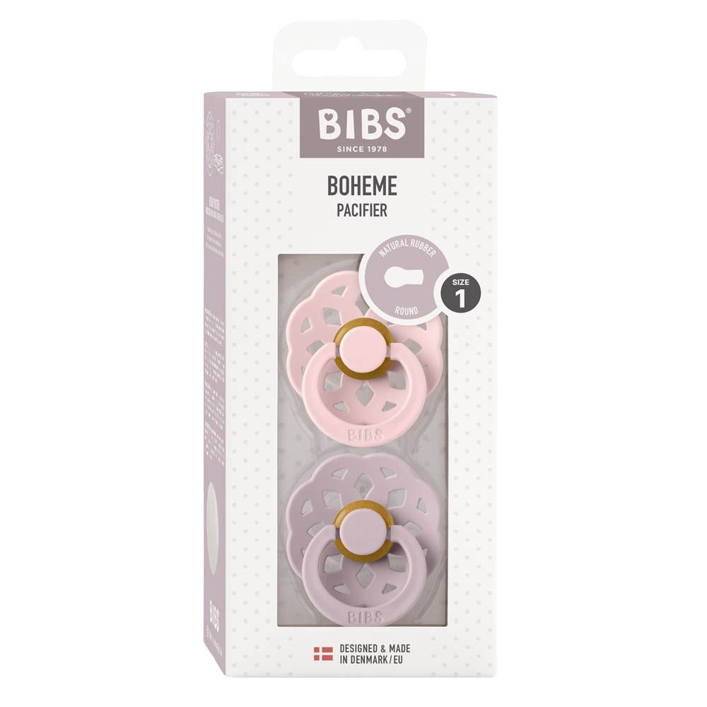 BIBS® BIBS BOHEME Tétines Fleur - Lilas 0 - 6 mois Taille 1