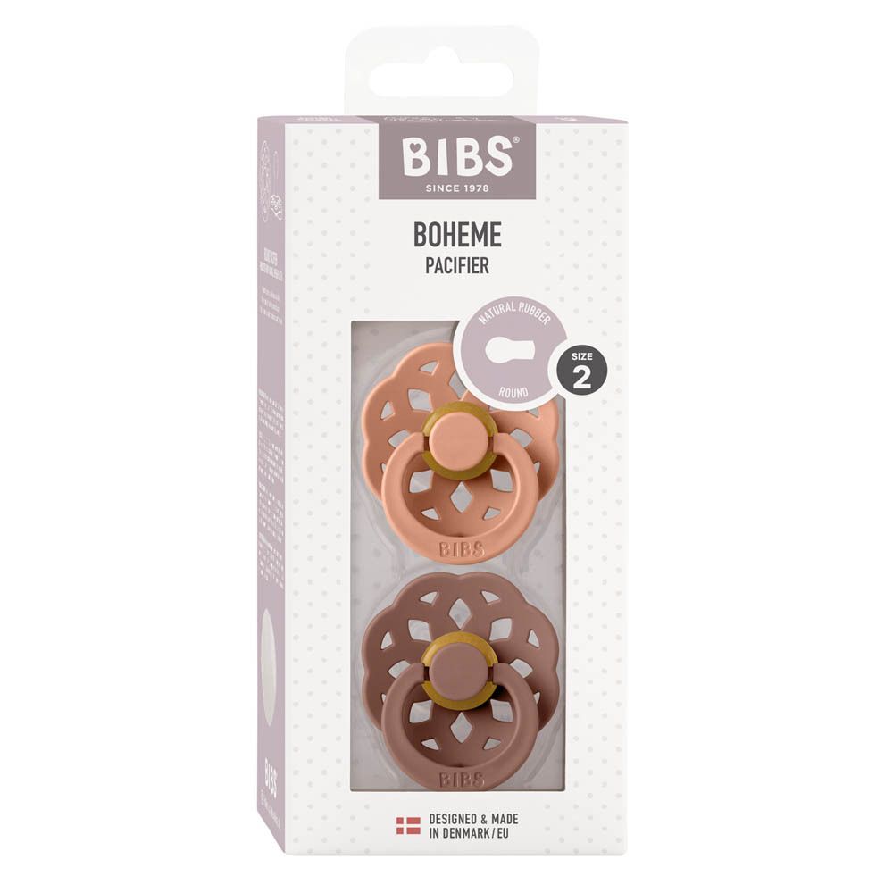 BIBS® BIBS BOHEME Tétines Fleur - Lilas 6 - 18 mois Taille 2