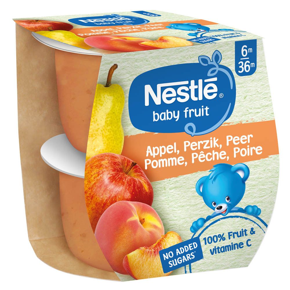 NESTLE Baby Fruit® Compotes Pomme-Poire-Pêche