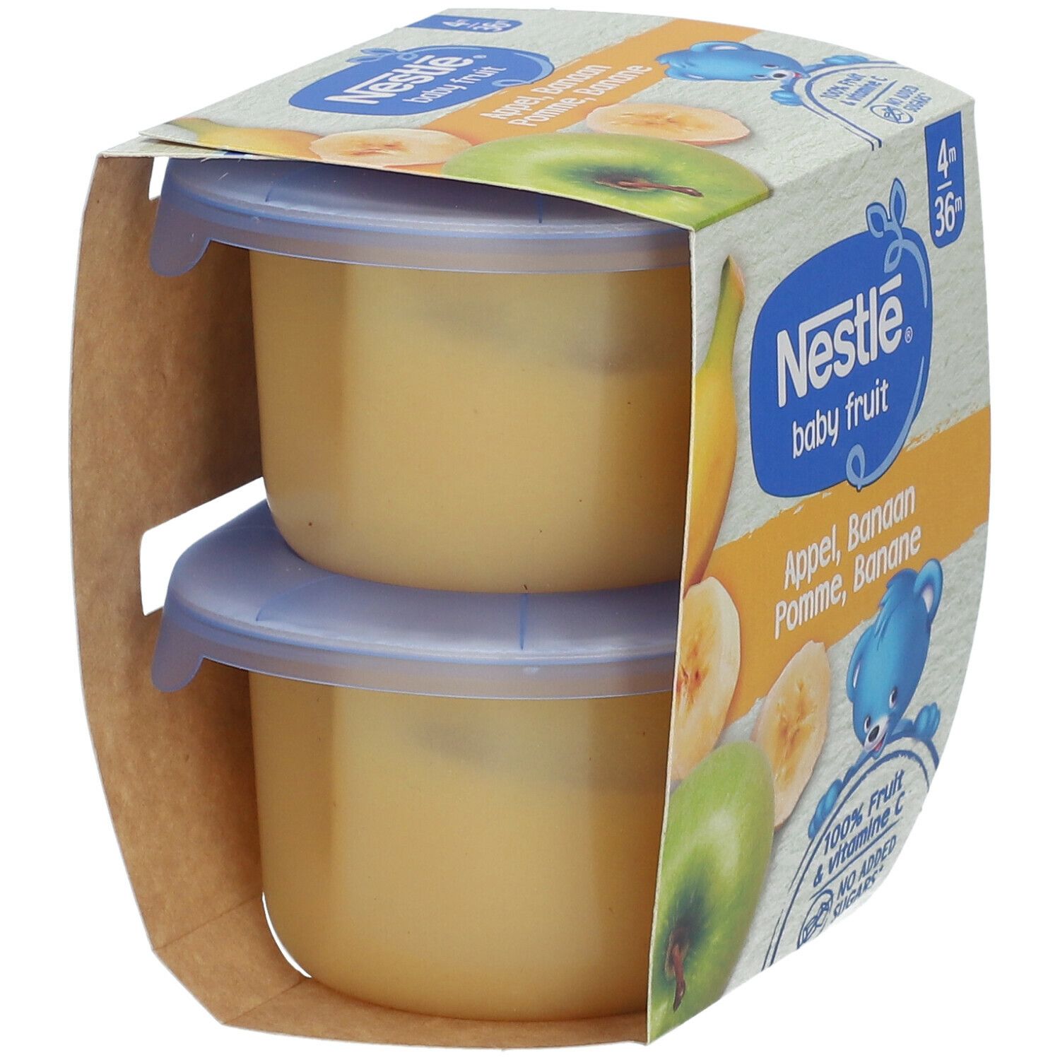 NESTLE Baby Fruit® Apfel-Bananen-Kompott 2x130 g - Redcare Apotheke