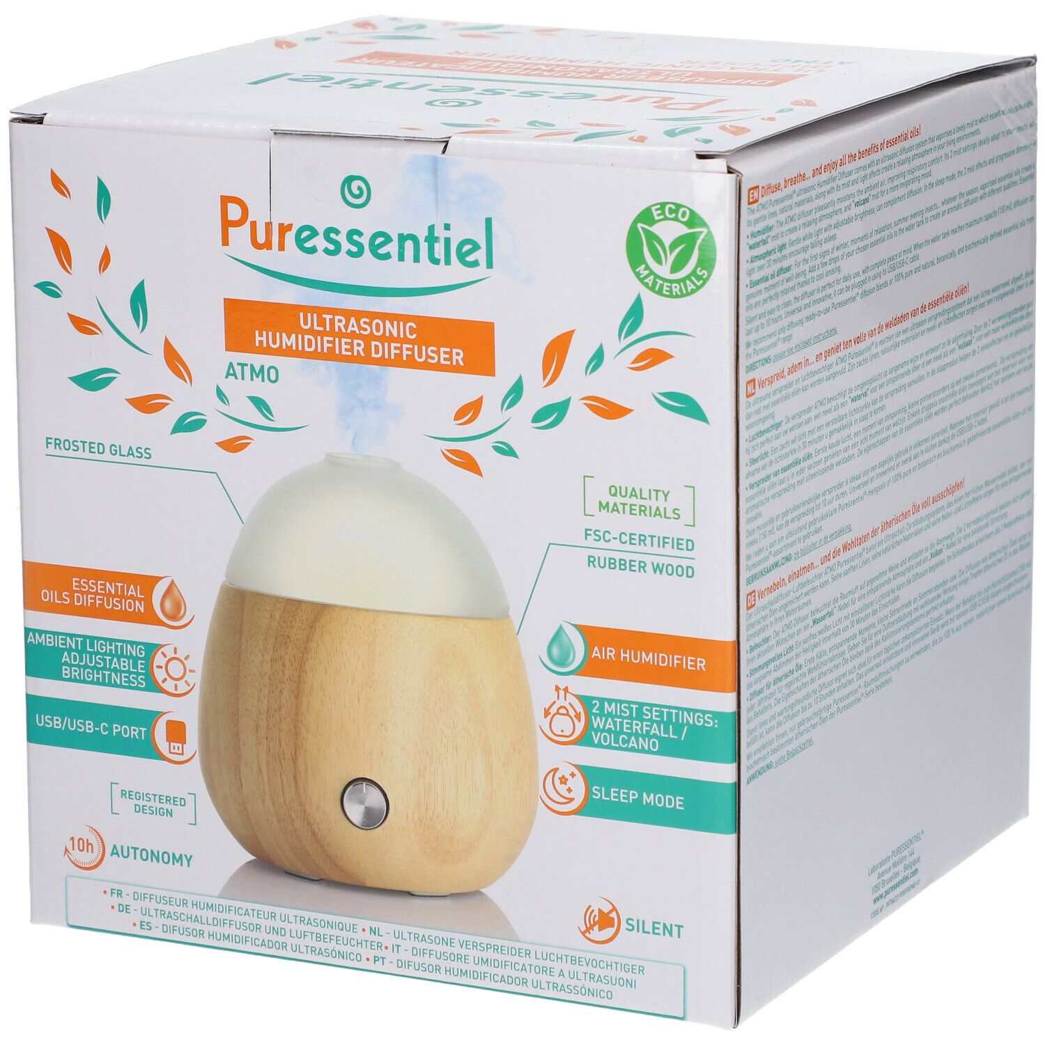 PURESSENTIEL Ultraschall-Luftbefeuchter Diffusor Atmo