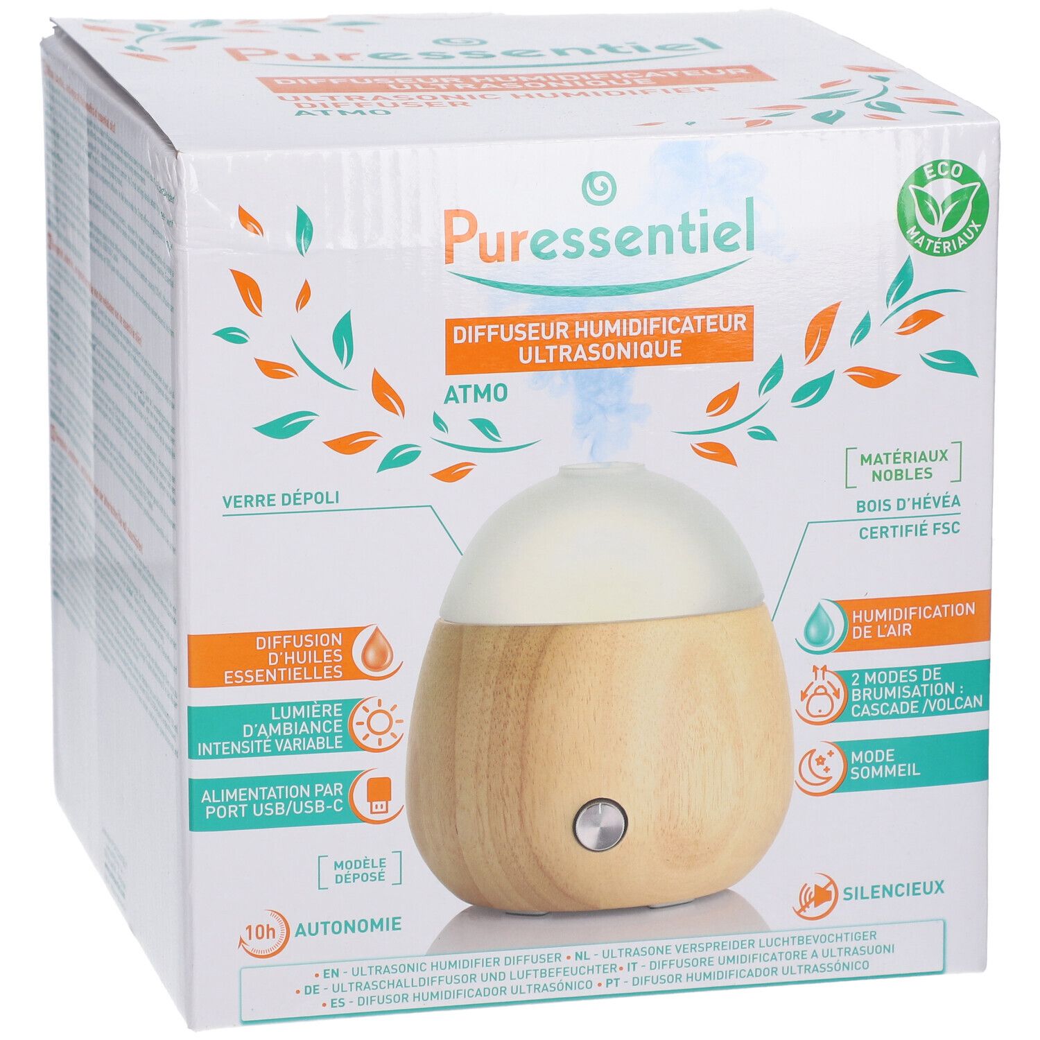 PURESSENTIEL Ultraschall-Luftbefeuchter Diffusor Atmo