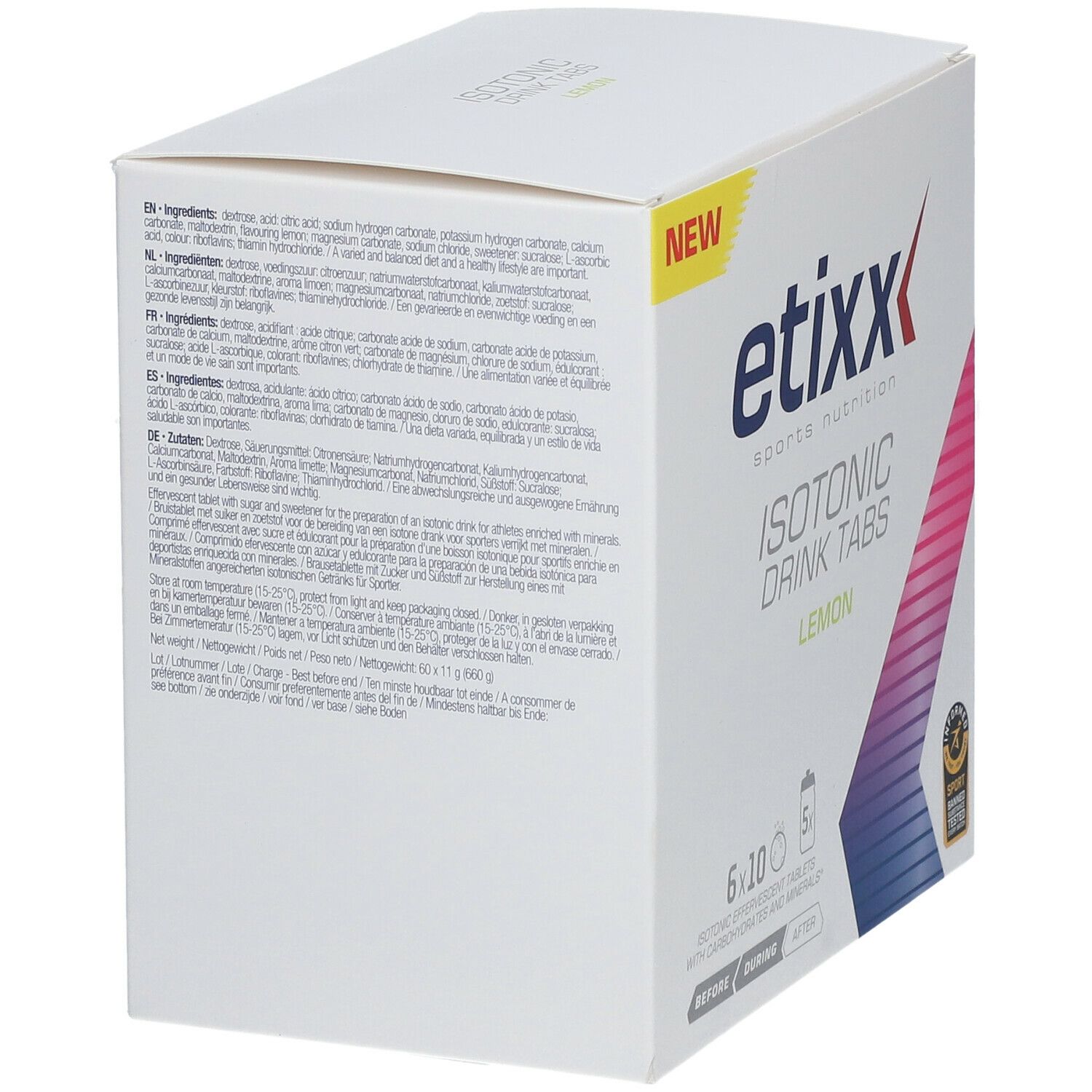 Etixx Isotonic Drink Tabs Zitrone