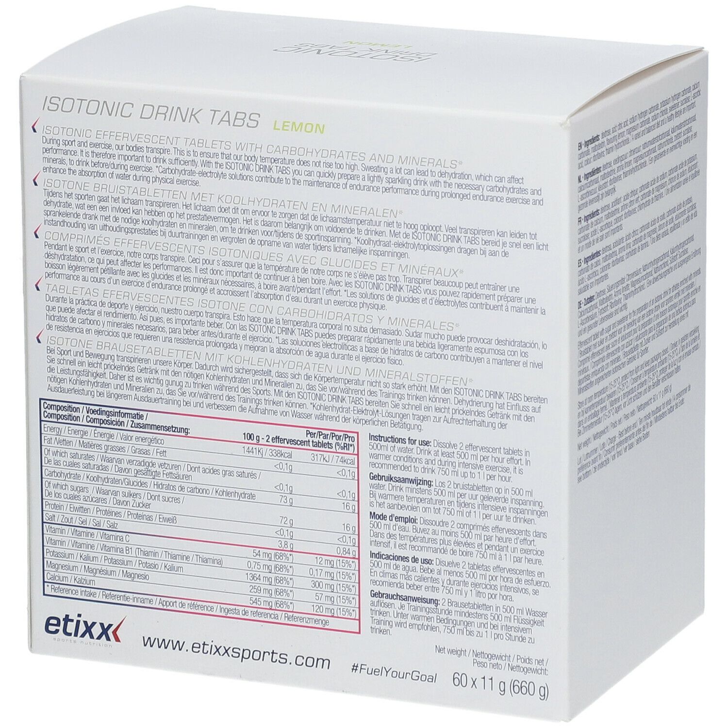 Etixx Isotonic Drink Tabs Zitrone