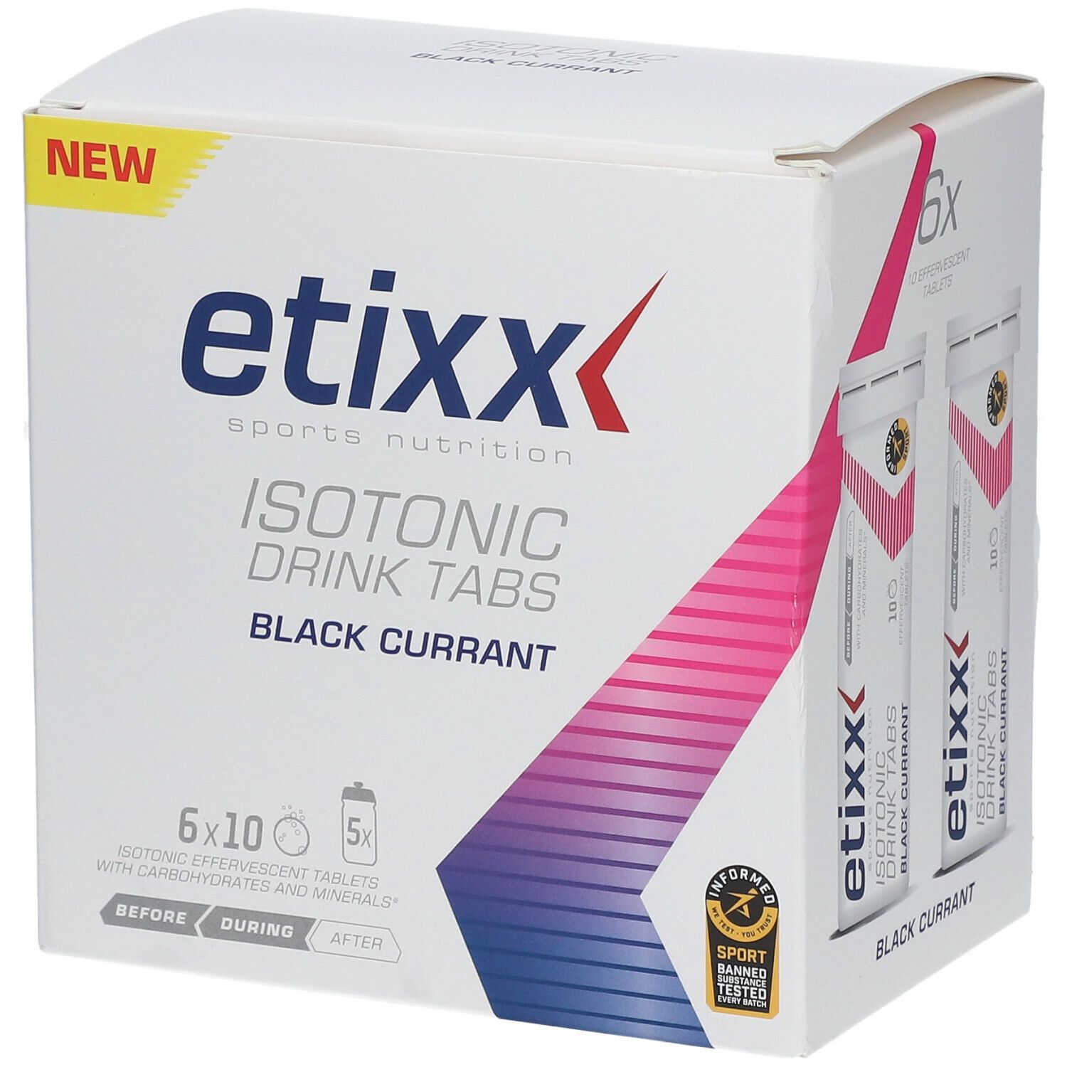 Etixx Isotonic Drink Tabs Schwarze Johannisbeere