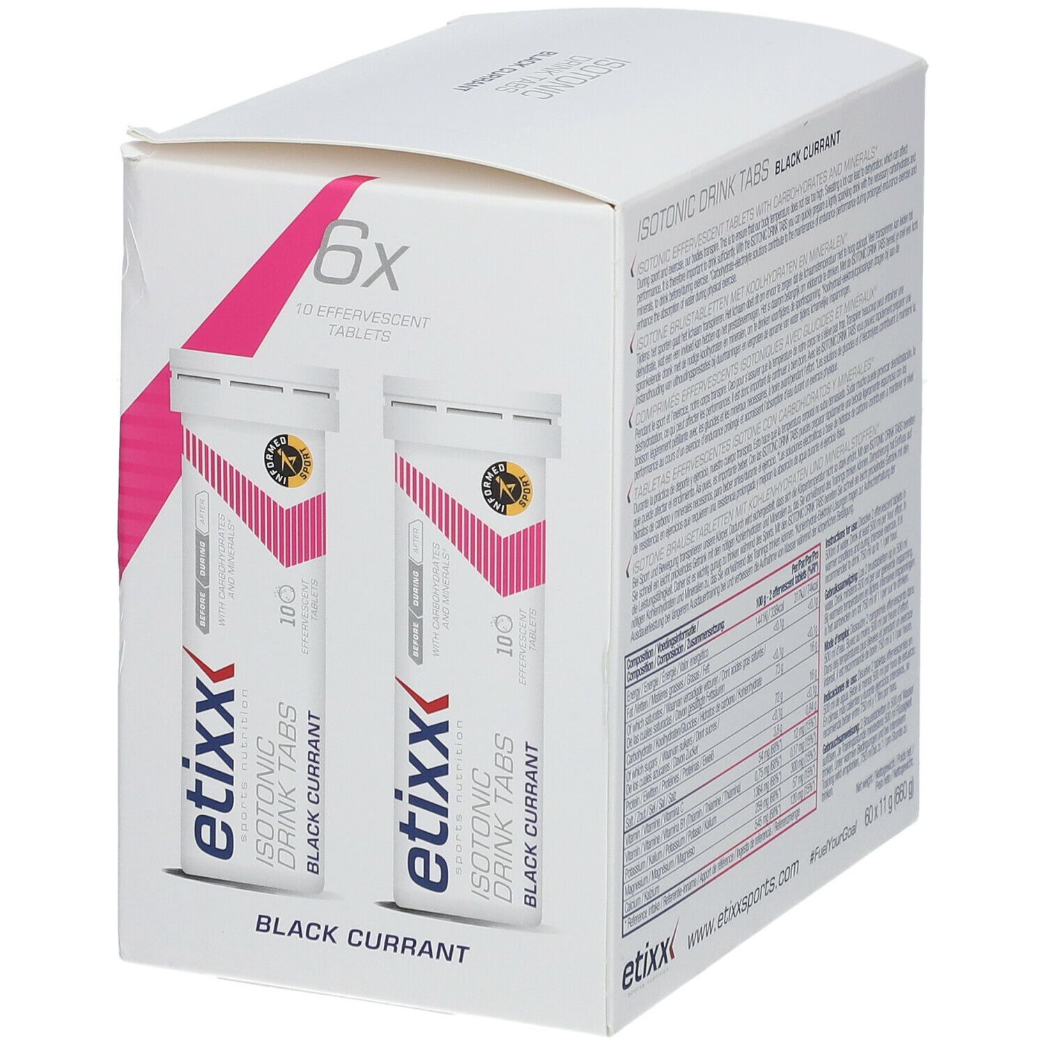 Etixx Isotonic Drink Tabs Schwarze Johannisbeere