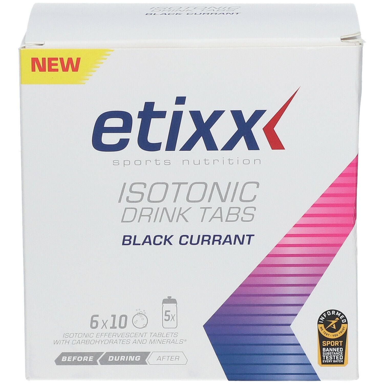 Etixx Isotonic Drink Tabs Schwarze Johannisbeere
