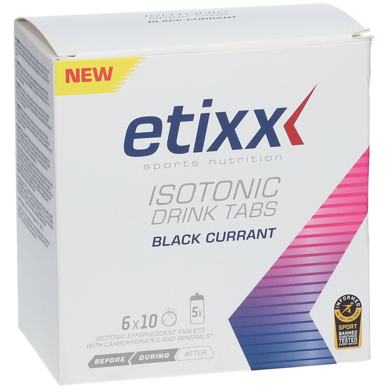 Etixx Isotonic Drink Tabs Schwarze Johannisbeere
