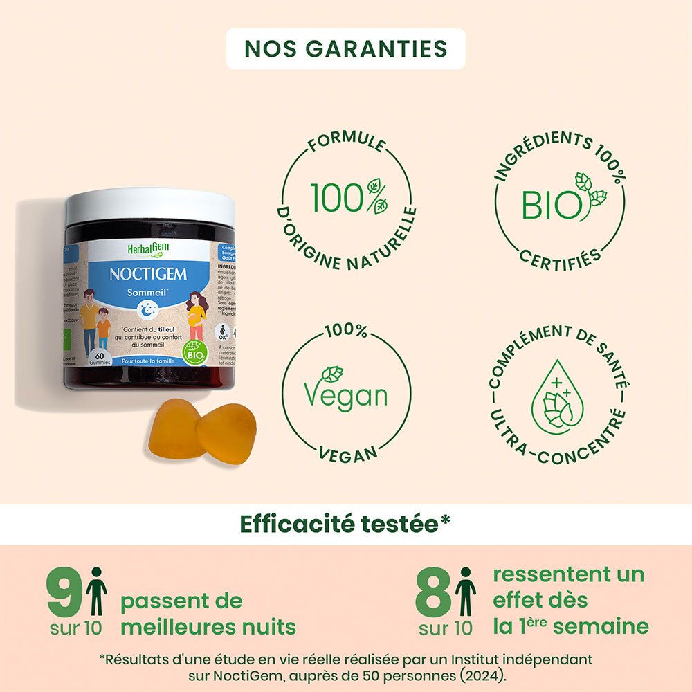 HerbalGem GUMMIES NOCTIGEM 60 gummies