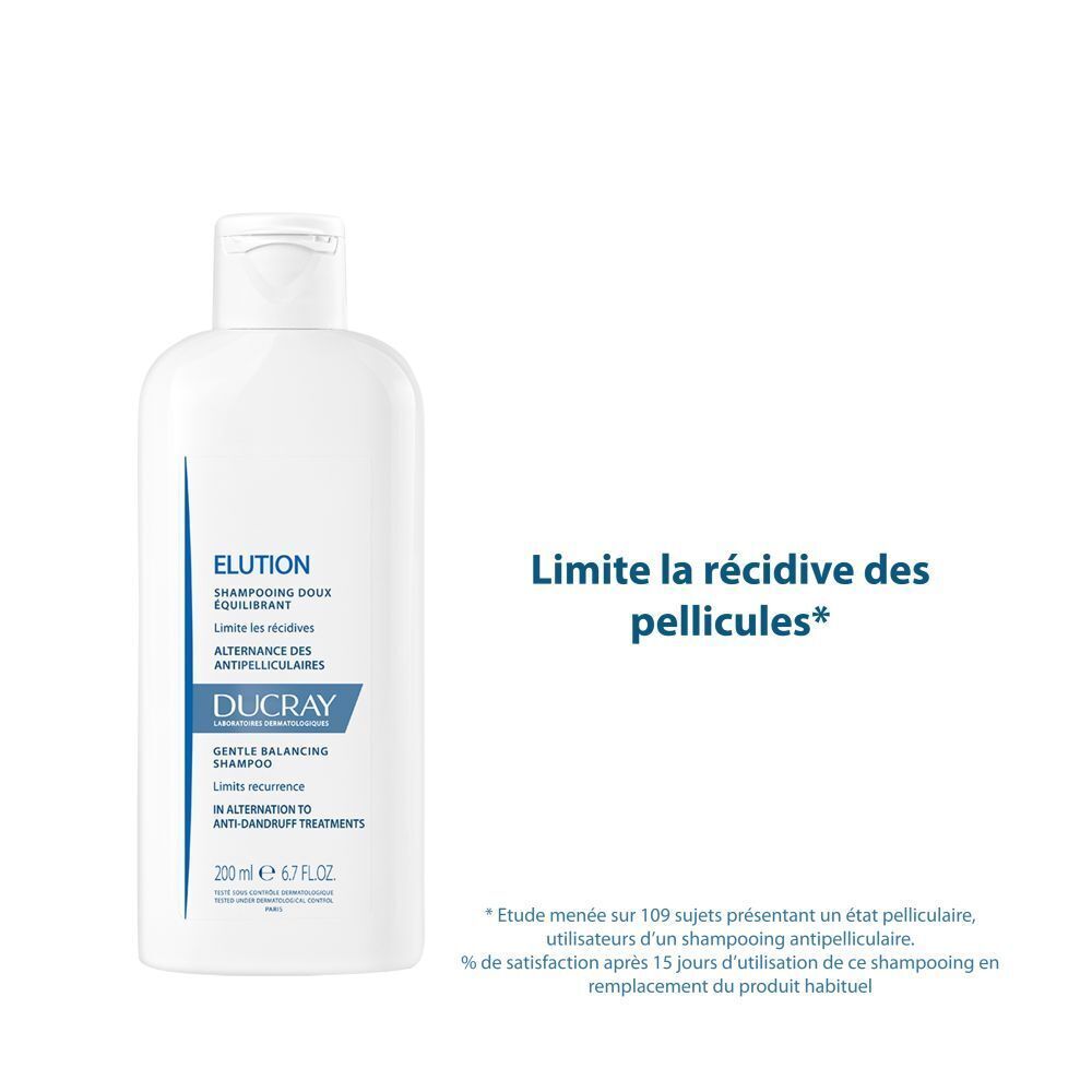 Ducray Elution Shampooing Doux Rééquilibrant Nouvelle Formule