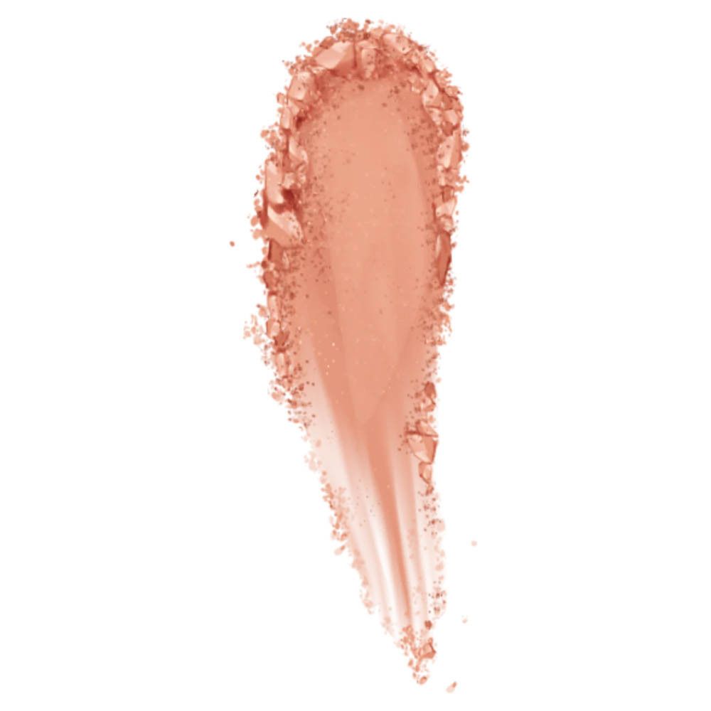 Échantillon de blush. Échantillon rosé sur fond blanc.